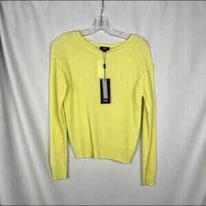 LINE The Label Cashmere Knit Sweater Yellow Size XS